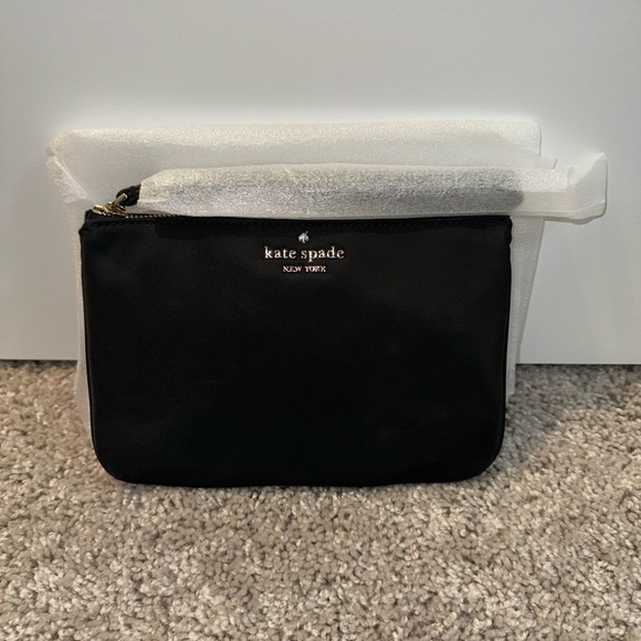 NWT Kate Spade Black Wristlet